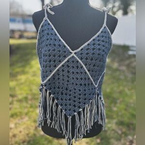 Hand Crocheted Granny Square Tank Top